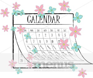 Word Jpg Eps Png Tweet Spring Calendar Clipart A Calendar S Pages