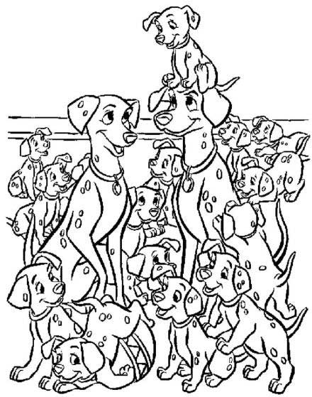 101 Dalmatians Coloring Pages To Print