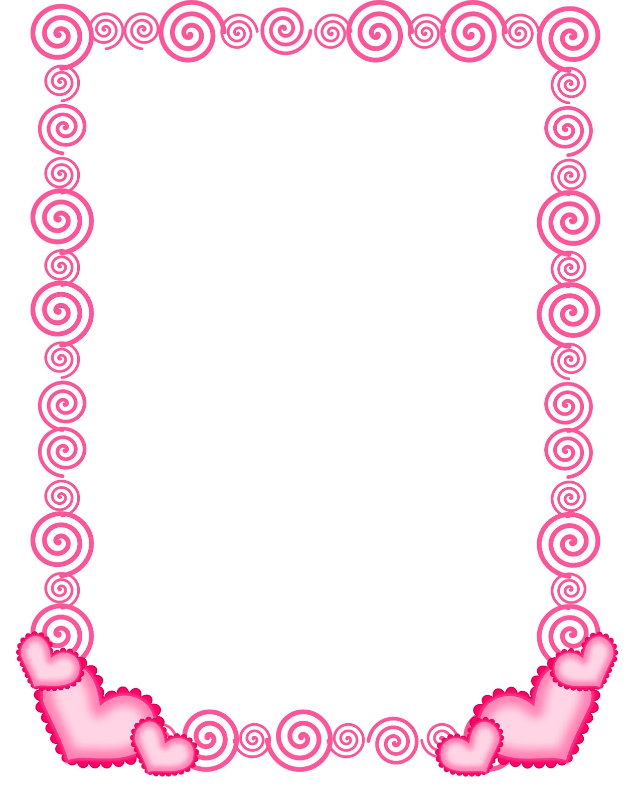     Border Clip Art Page Border And Vector Graphics Heart And Candy Border