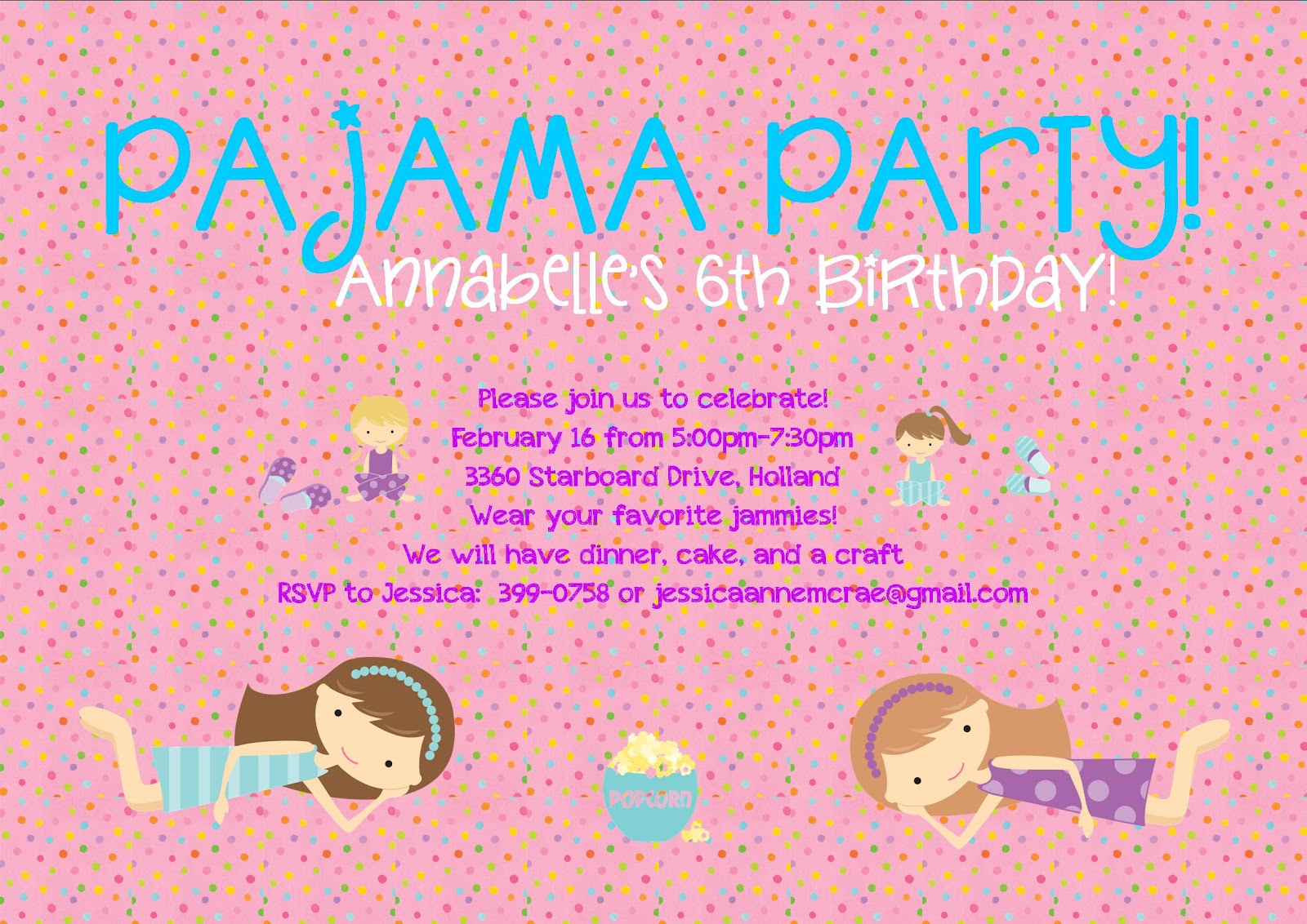 Party On The 16th We Decided On A Pajama Party