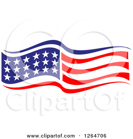 Patriotic American Stars And Stripes Flag