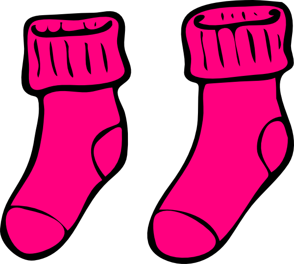 Pink Sock Clip Art At Clker Com   Vector Clip Art Online Royalty Free