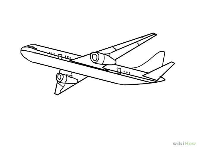 Plane Outline Drawing