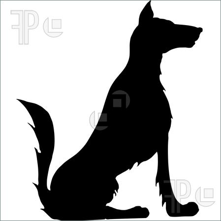 There Is 52 Sitting Dog Silhouette Free Cliparts All Used For Free
