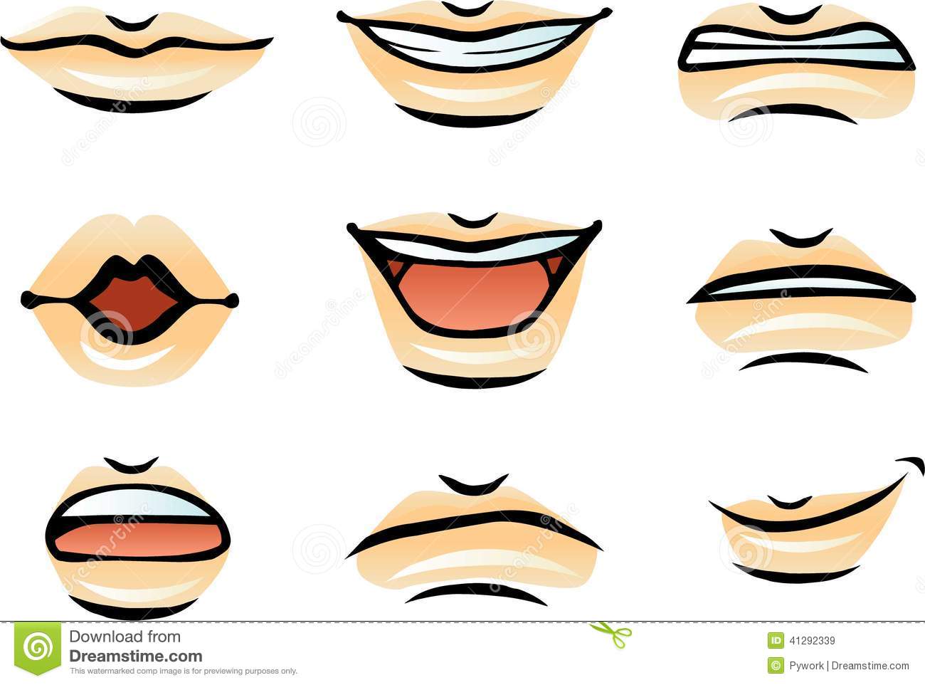 Vector Human Lips  Male  Stock Vector   Image  41292339