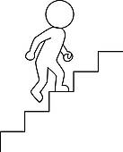 Walking Up Stairs Clip Art And Illustration  125 Walking Up Stairs