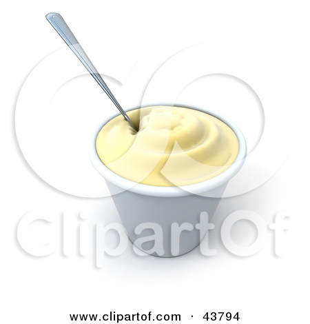 Yogurt Clip Art  Clipart Illustration Of A
