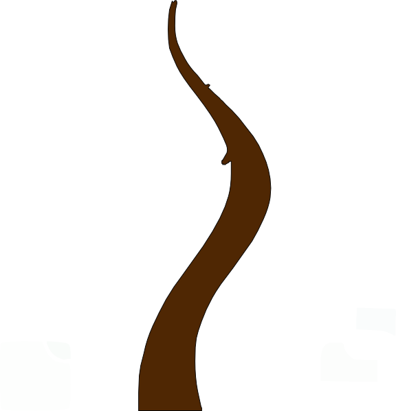 Brown Curvy Tree Trunk Clip Art At Clker Com   Vector Clip Art Online