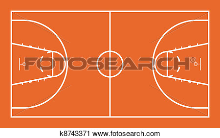 Clipart Basketball Court Fotosearch Search Illustration Clipart