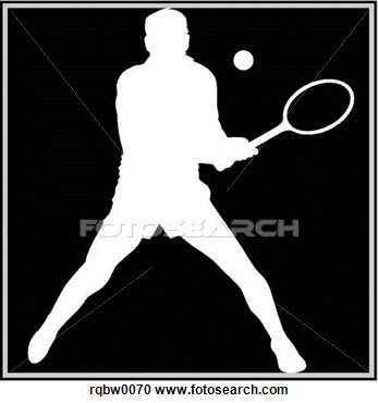Clipart   Tennis Player Silhouette  Fotosearch   Search Clipart