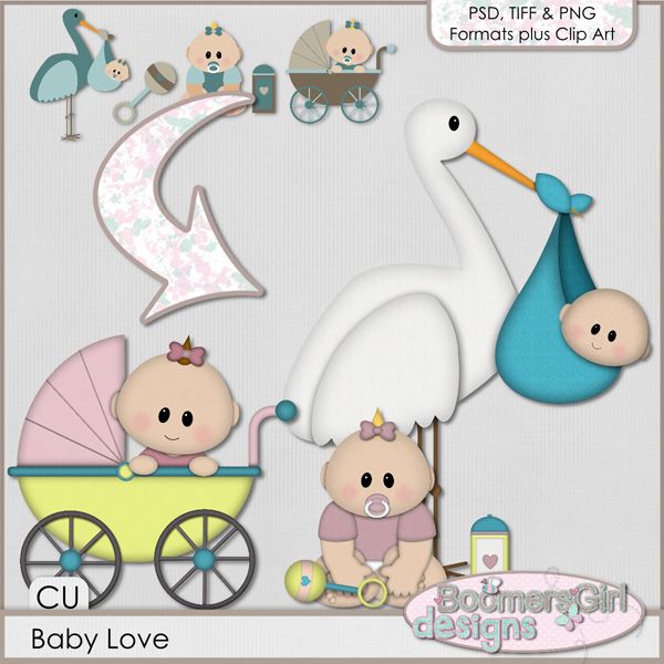 Daisies   Dimples Cu Baby Love Template   Clip Art Pack  Bgd Pu Baby