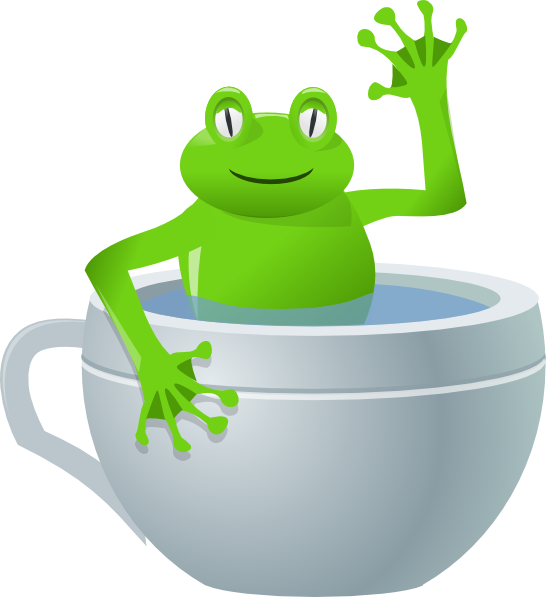 Frog In Tea Cup Clip Art At Clker Com   Vector Clip Art Online    
