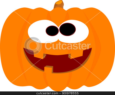 Happy Halloween Pumpkin Stock Vector Clipart An Easily Editable