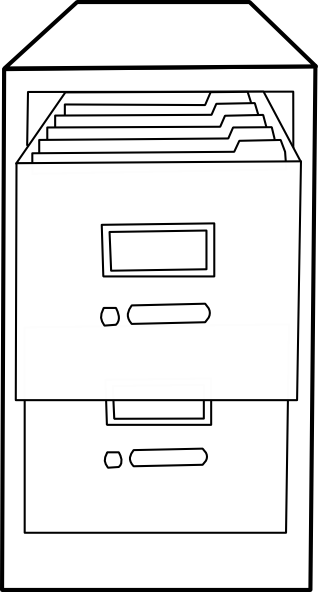 Open File Cabinet Clip Art At Clker Com   Vector Clip Art Online    