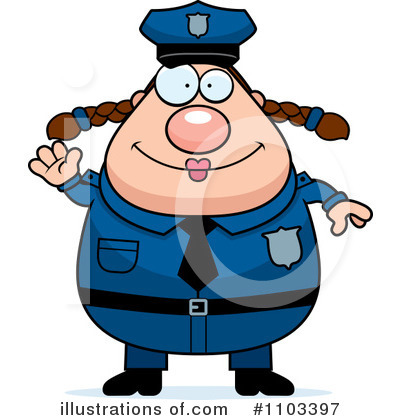Police Woman Clipart  1103397 By Cory Thoman   Royalty Free  Rf  Stock