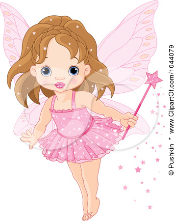 Rf Clip Art Illustration Of A Cute Fairy Princess In A Pink Tutu Jpg