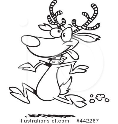 Rudolph Clipart  442287   Illustration By Ron Leishman