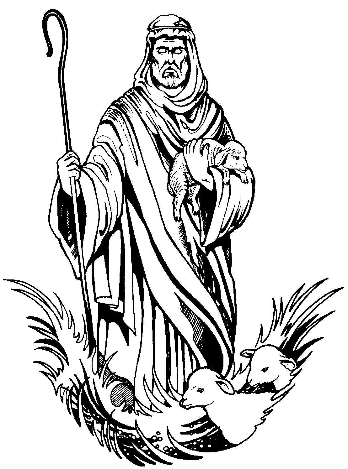 Shepherd Coloring Page   Coloring Pages   Pictures   Imagixs