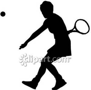 Silhouette Tennis Player