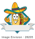 Sleeping Mexican Man Wearing A Sombrero Royalty Free Clipart Pictures
