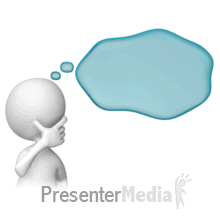 Stick Figure With Thought Bubble Powerpoint Animation