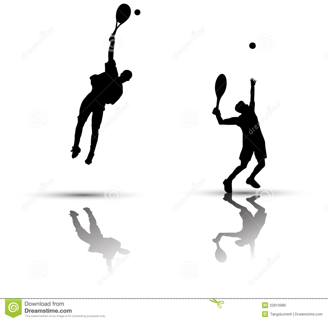 Tennis Player Silhouette Royalty Free Stock Image   Image  22810986