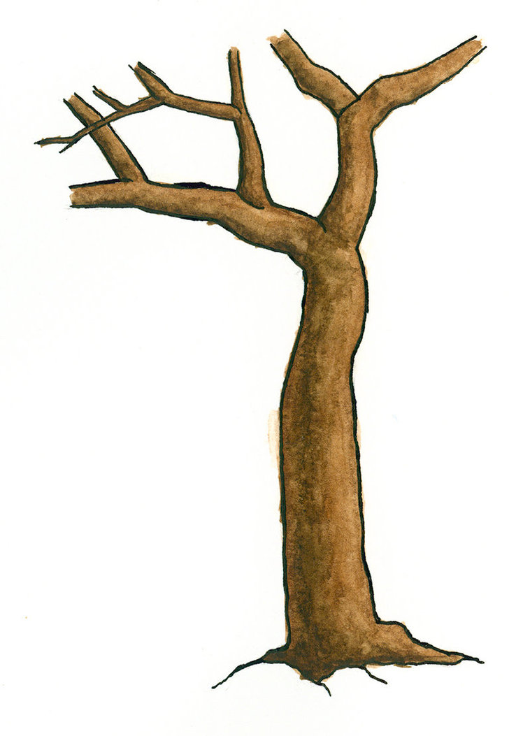 Watercolour Tree Trunk By Davidrak On Deviantart