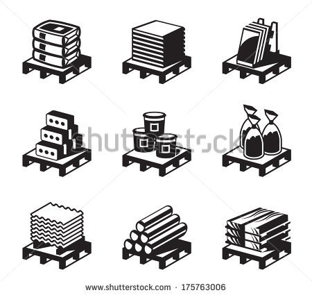 Building And Construction Materials   Vector Illustration   Stock