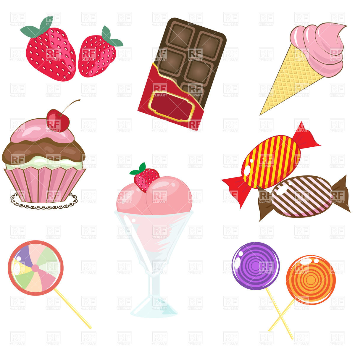 Cake Pops   Desserts And Sweets 22796 Download Royalty Free Vector
