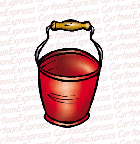 Cartoon Vector Illustration Of A Pail Bucket