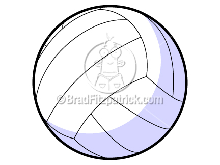 Cartoon Volleyball Clip Art   Volleyball Clipart Graphics   Vector