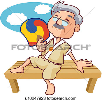 Clipart Of Retirement Togetherness Family Men Old People