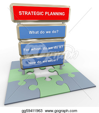 Drawing   3d Strategic Planning Concept  Clipart Drawing Gg59411963