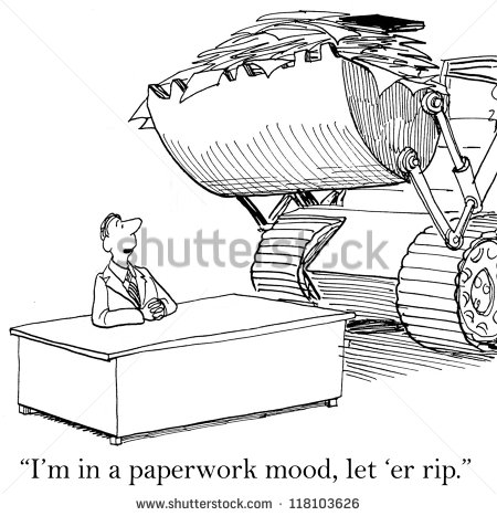 Paperwork Overload Clipart  I M In A Paperwork Mood Let  
