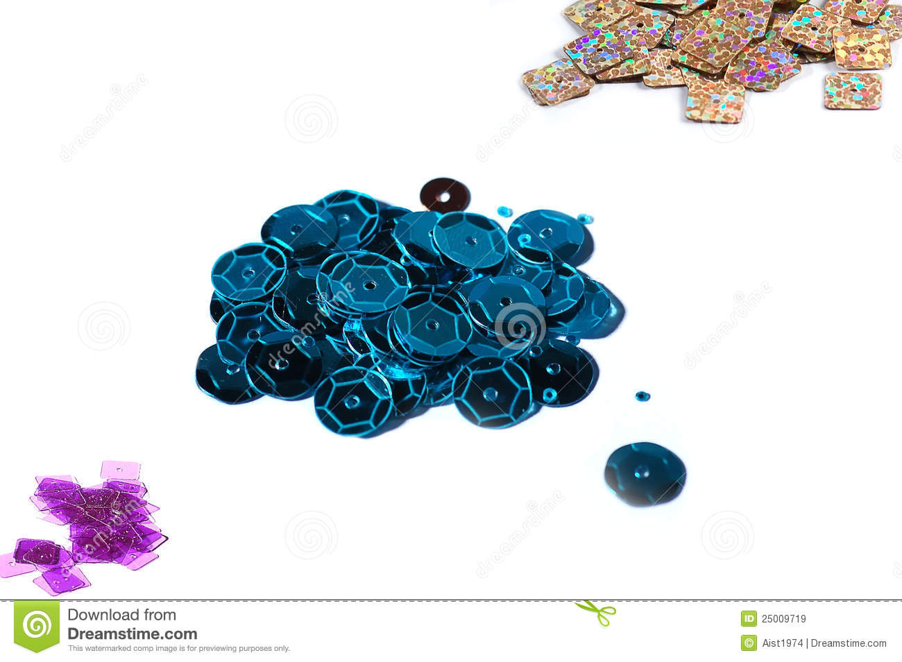 Pile Of Decorative Craft Sequins Royalty Free Stock Images   Image