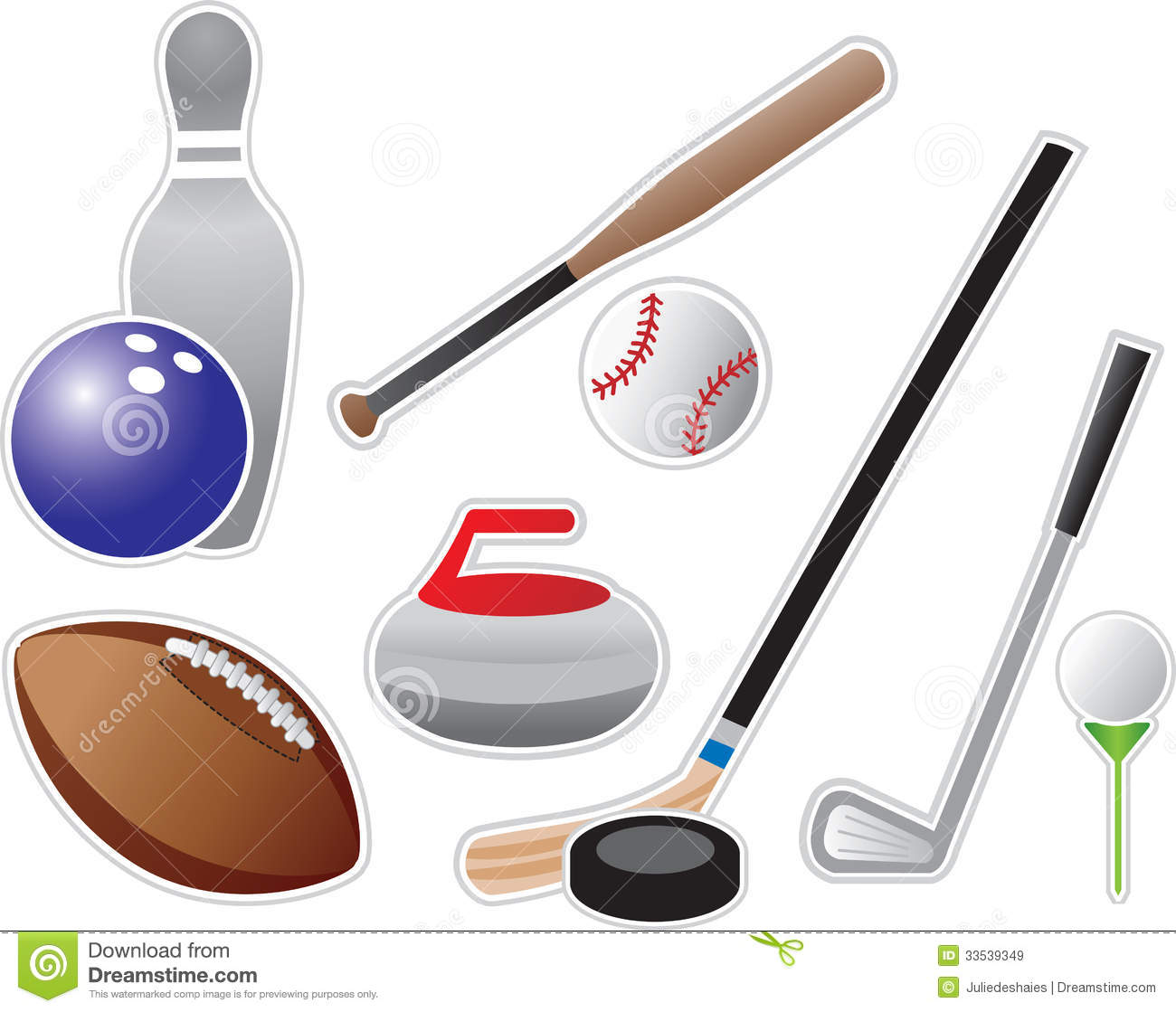 Sports Equipment Royalty Free Stock Images   Image  33539349