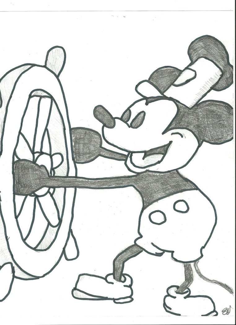 Steamboat Willie The Old Mickey Mouse By Lucky Ducky Howrse