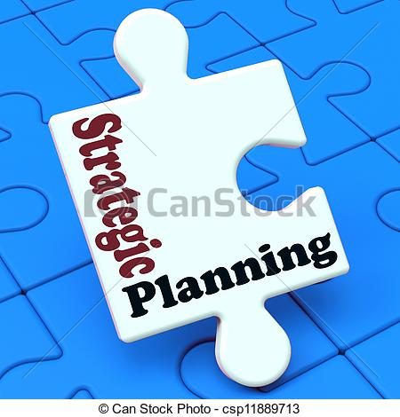 Strategic Planning Showing Organizational Business Solutions Or Goals