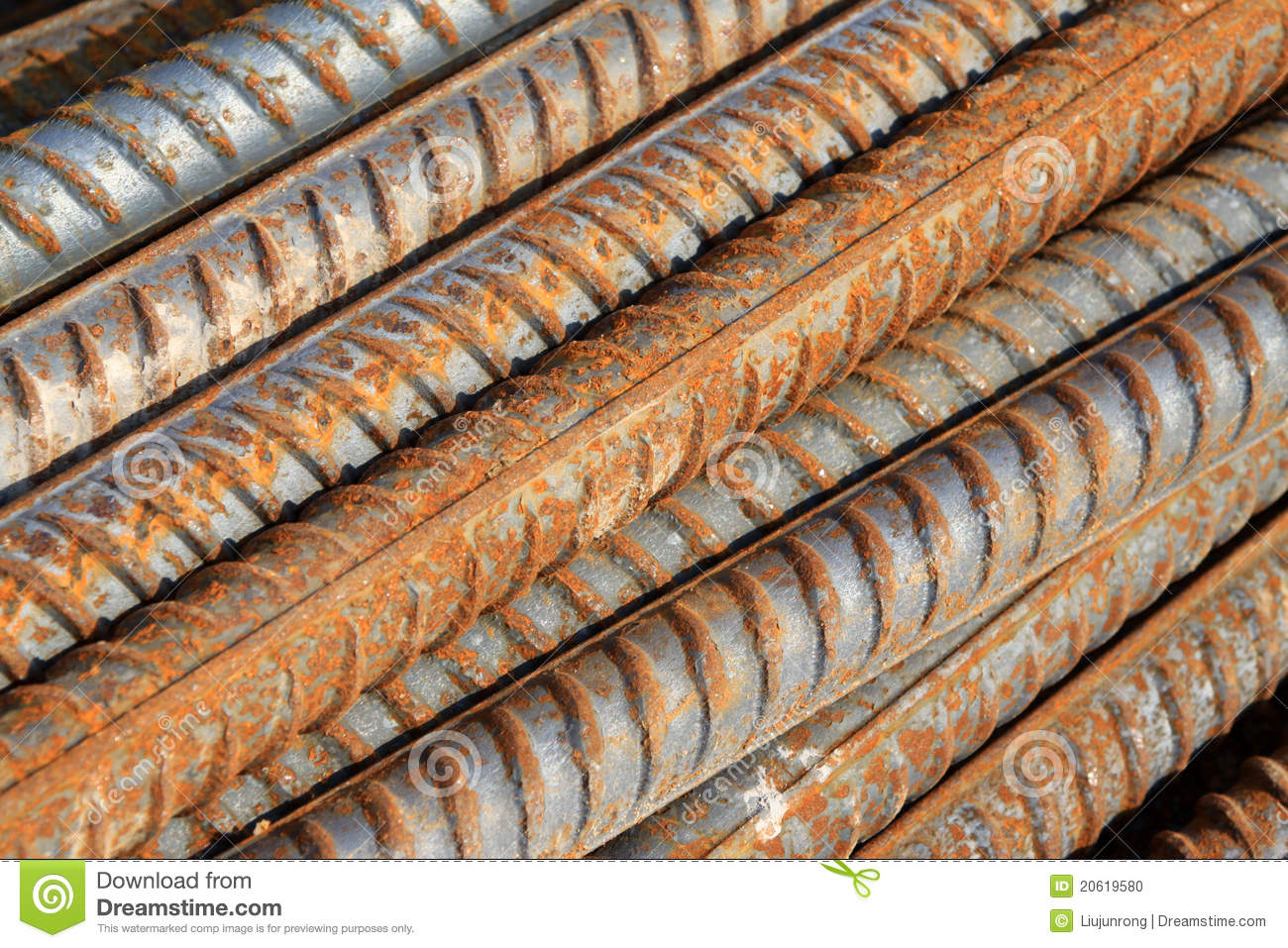 Twisted Steel Construction Materials Stock Photo   Image  20619580