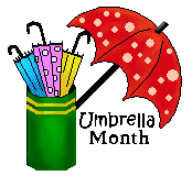 Umbrella Month Clip Art   Umbrella Month Titles   Umbrella Month