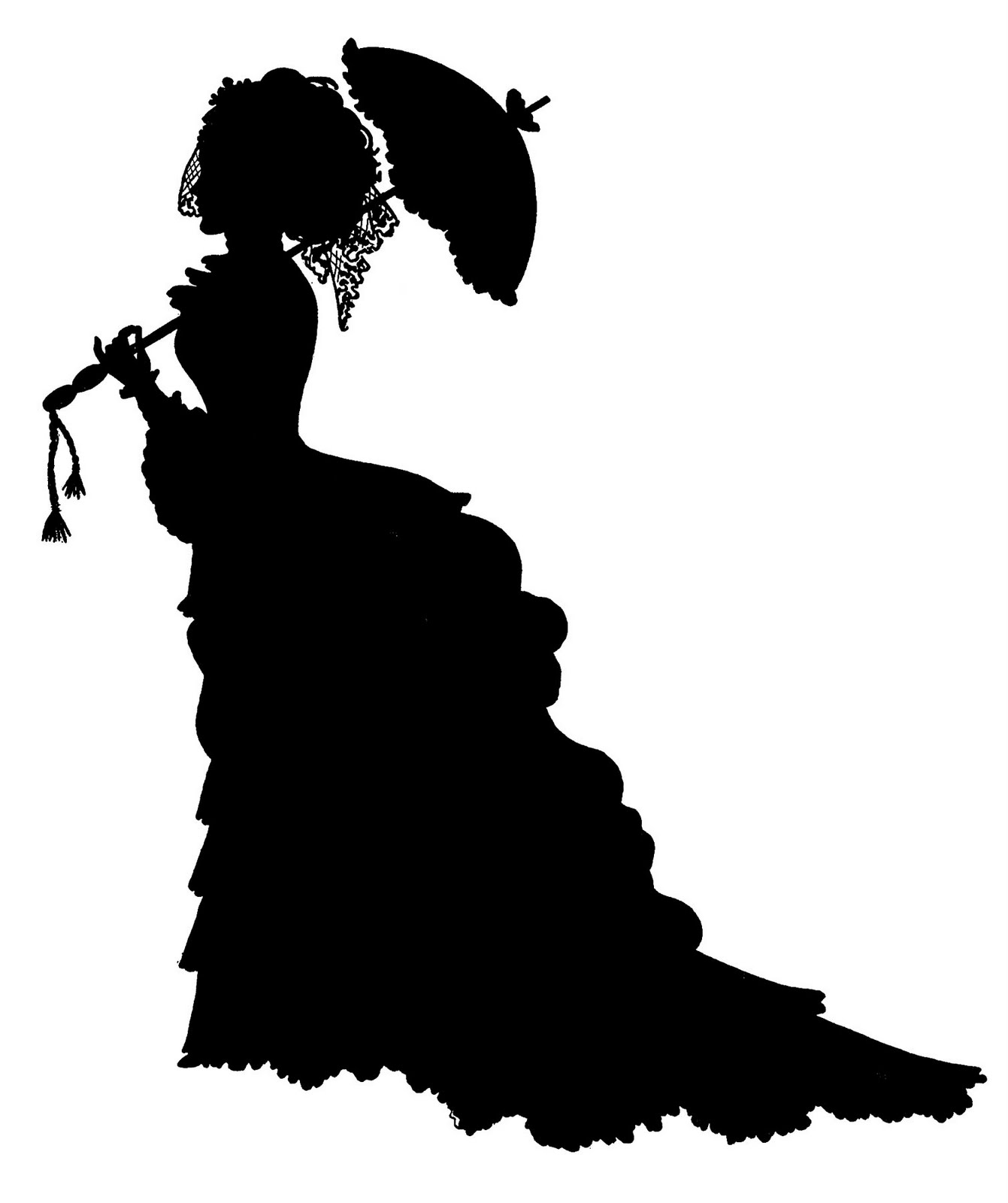 19 Old Lady Silhouette Free Cliparts That You Can Download To You