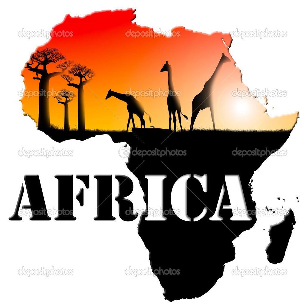Africa Map Illustration   Stock Photo   Catalby  8711817