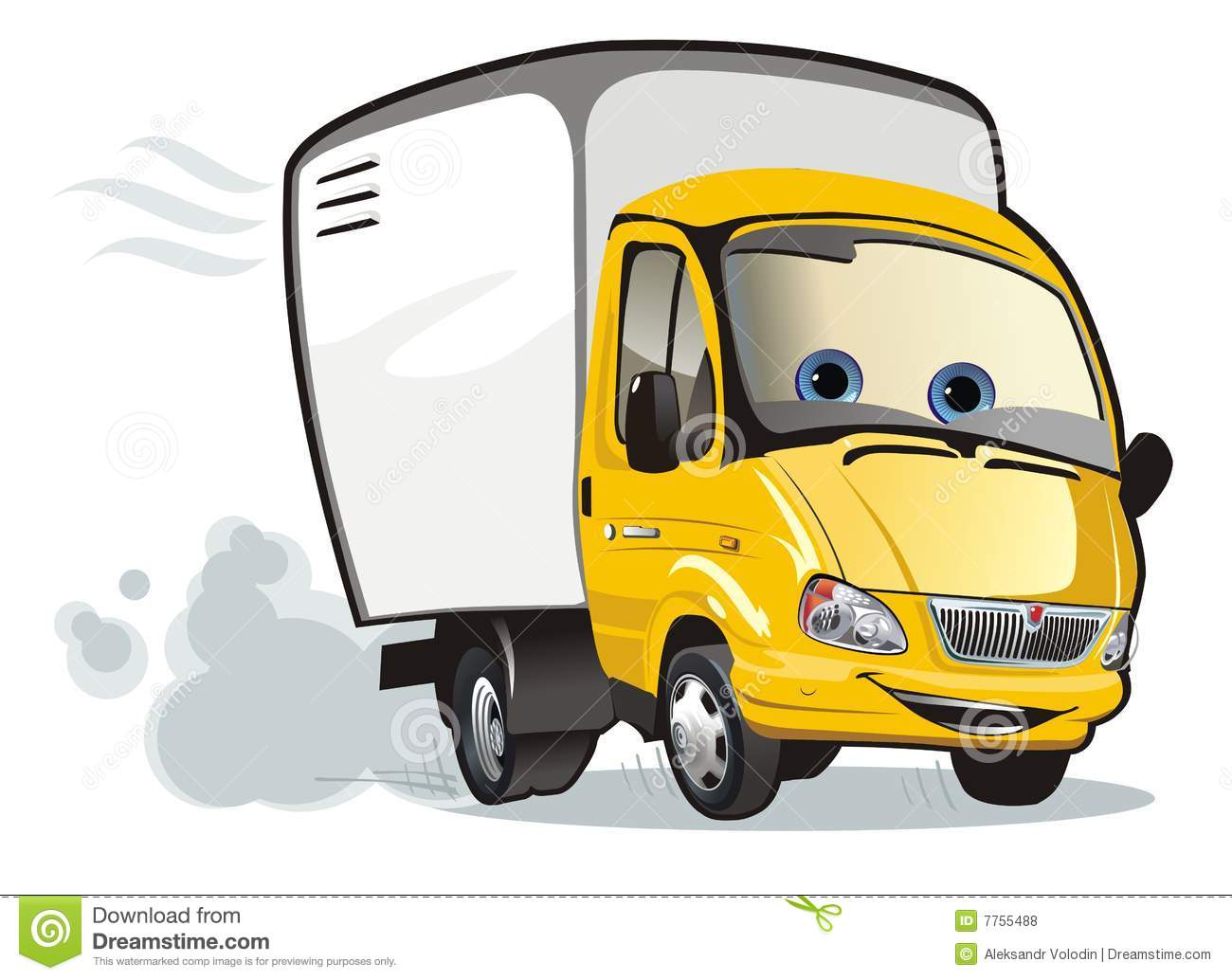 Cartoon Delivery   Cargo Truck Royalty Free Stock Photos   Image    