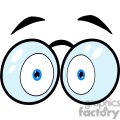 Cartoon Eyes With Glasses
