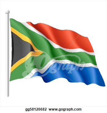 Clipart   Vector Illustration Of Flag Of South Africa  Stock