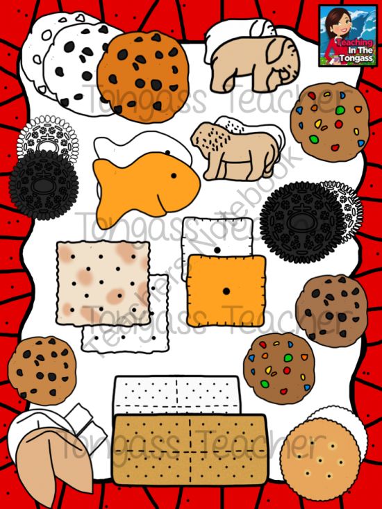 Cookies And Crackers Clipart Bundle From Tongassteacher On