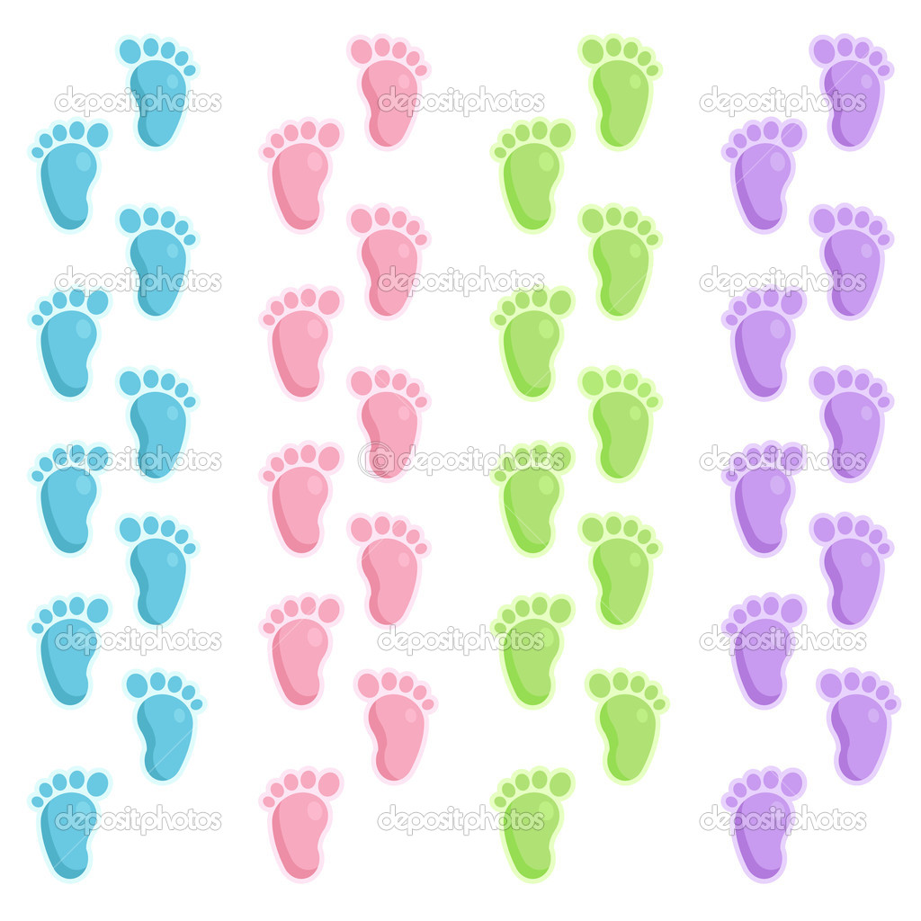 Cute Baby Steps   Stock Vector   Mictoon  7782422