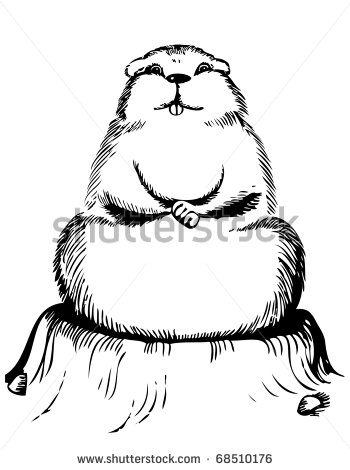 Groundhog Day Clipart Black And White Groundhog Day With Text