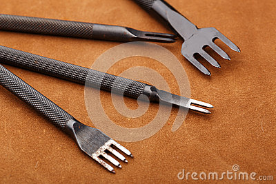 Homemade Leather Craft Tool Stock Image   Image  33183241