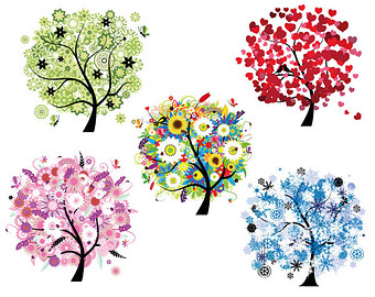 Modern Tree Png   Vector Digital Tree Clipart For Invitations